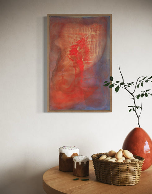 Hearts on Fire | Framed Giclee Print on Canvas
